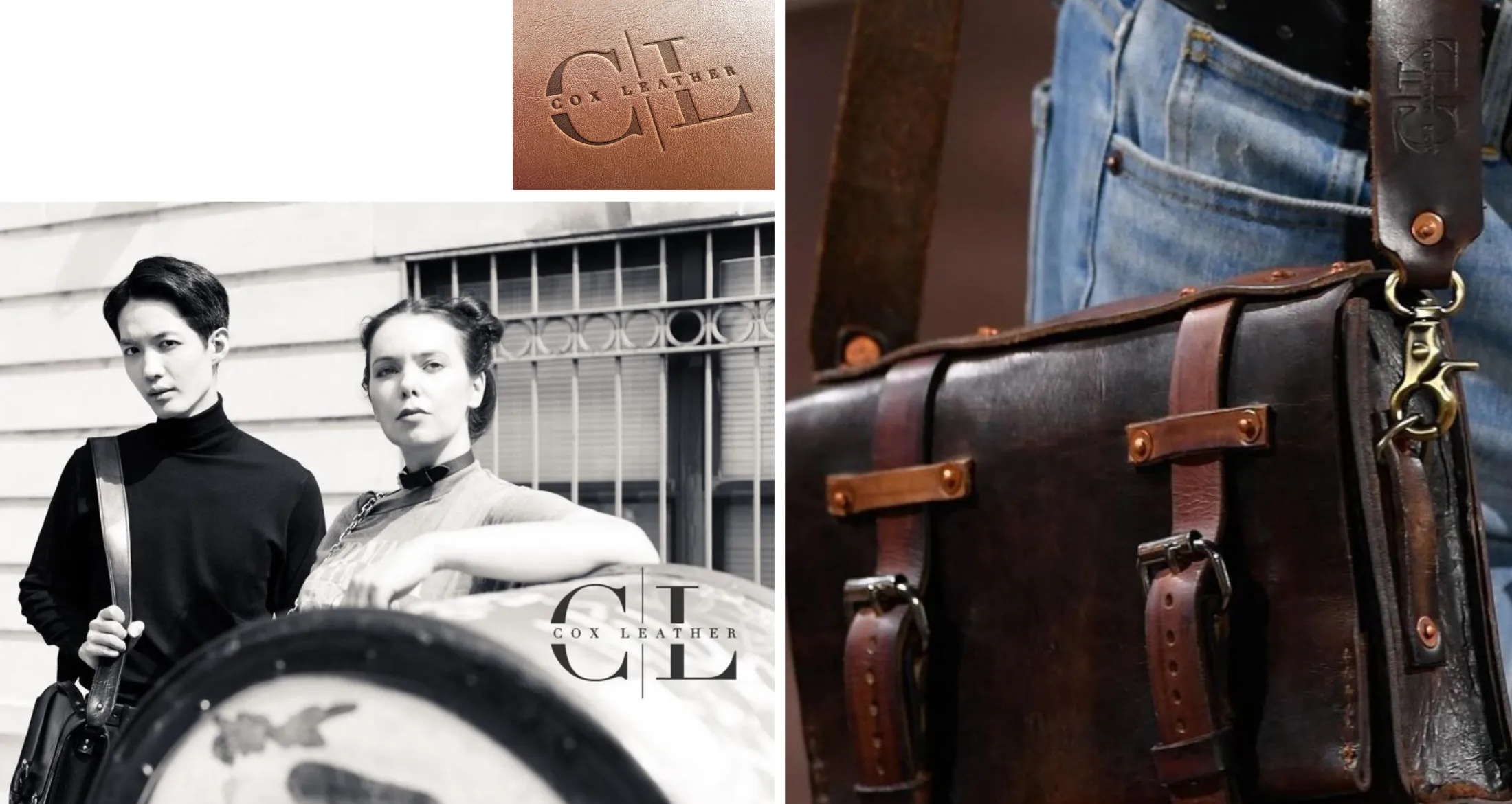 Cox Leather brand identity