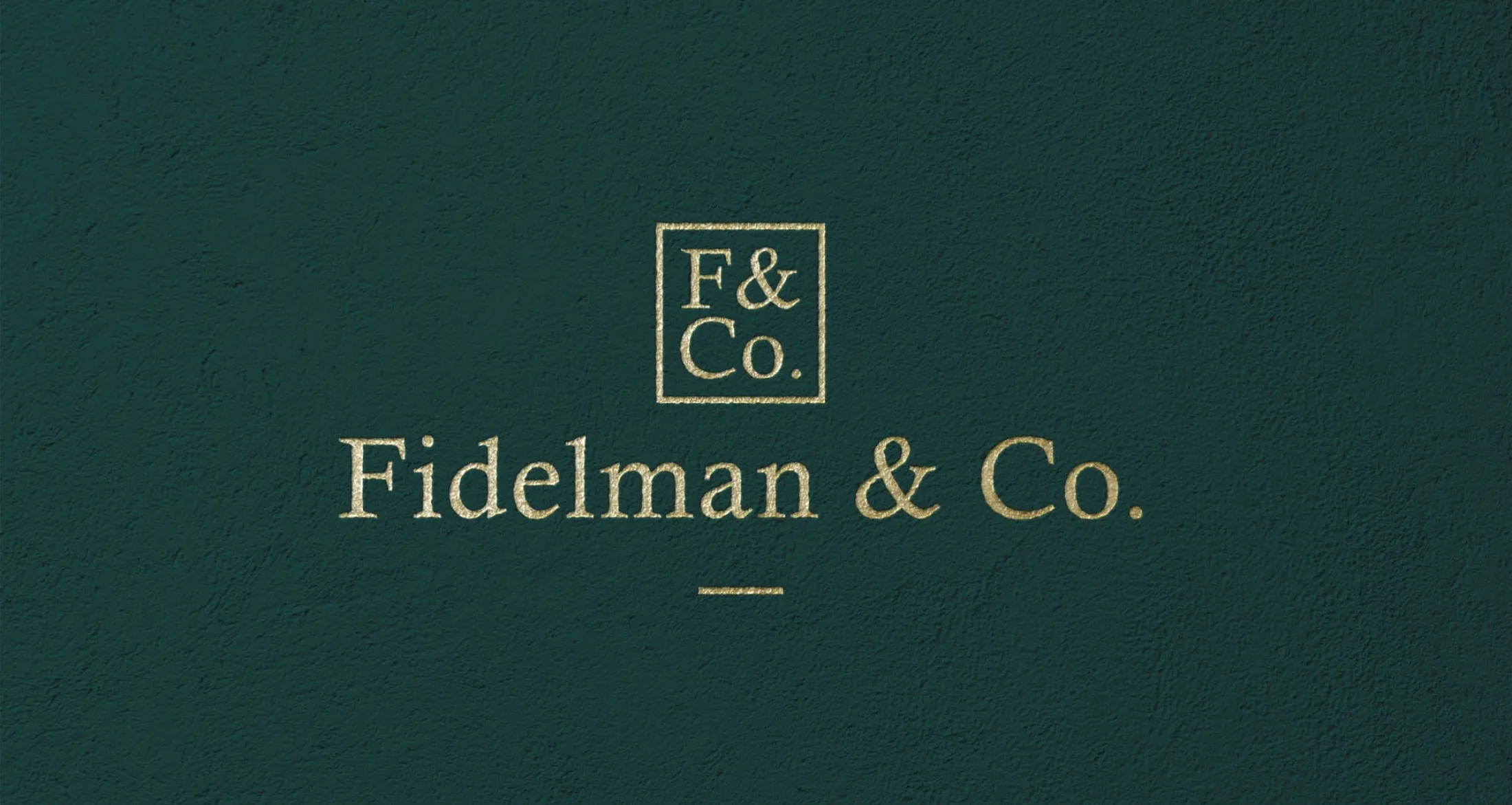 Fidelman & Co. business stationery